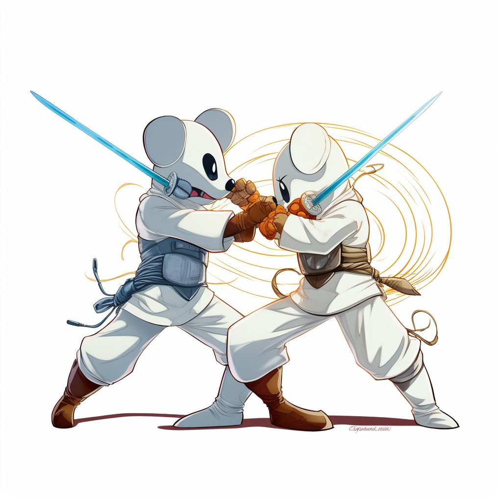 maxfanik cartoon of two fencers fighting. The characters are hu 12178f79 d57b 4502 888f 72123cc3aebe